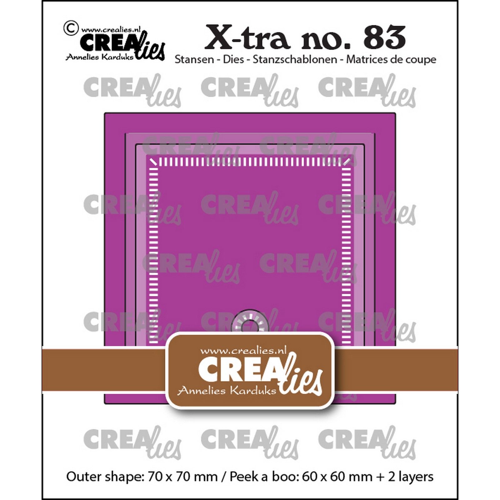 Crealies • Xtra Peek A Boo Square