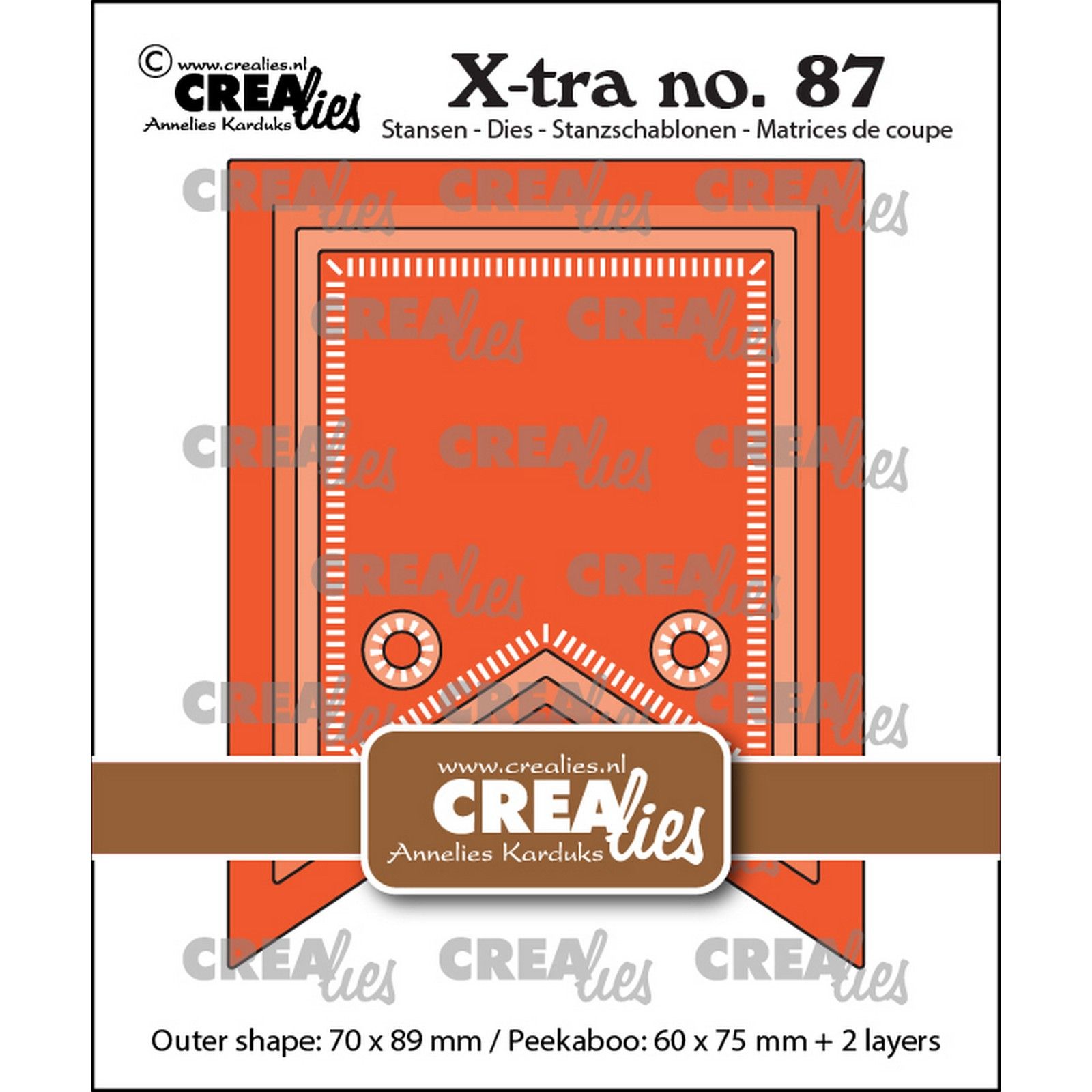 Crealies • Xtra Peekaboo Fishtail Banner