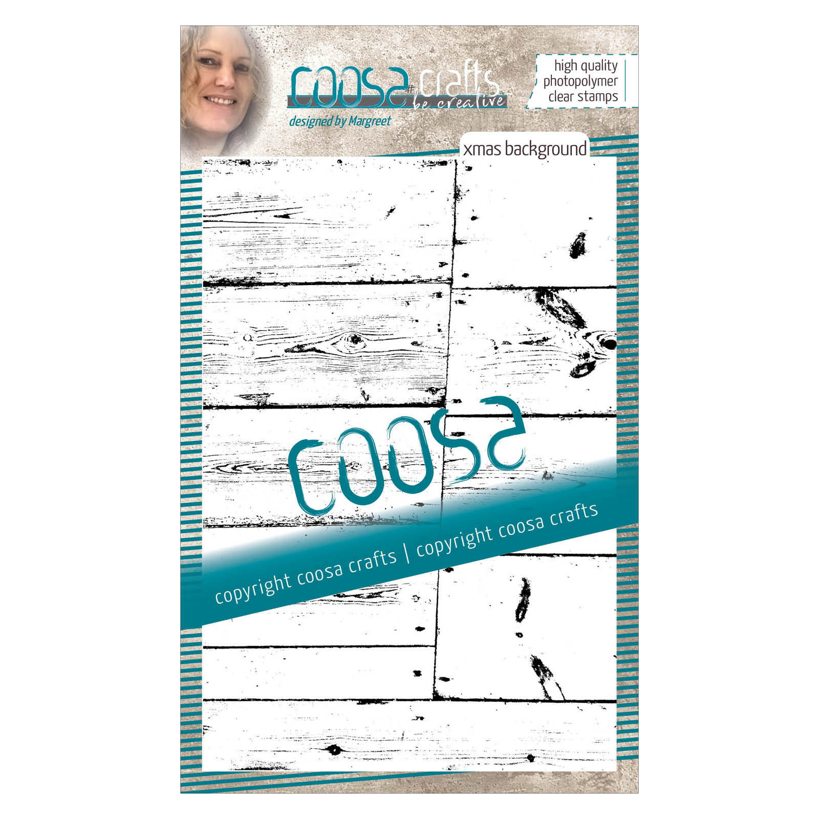 COOSA Crafts • Sello transparente #17 Christmas background