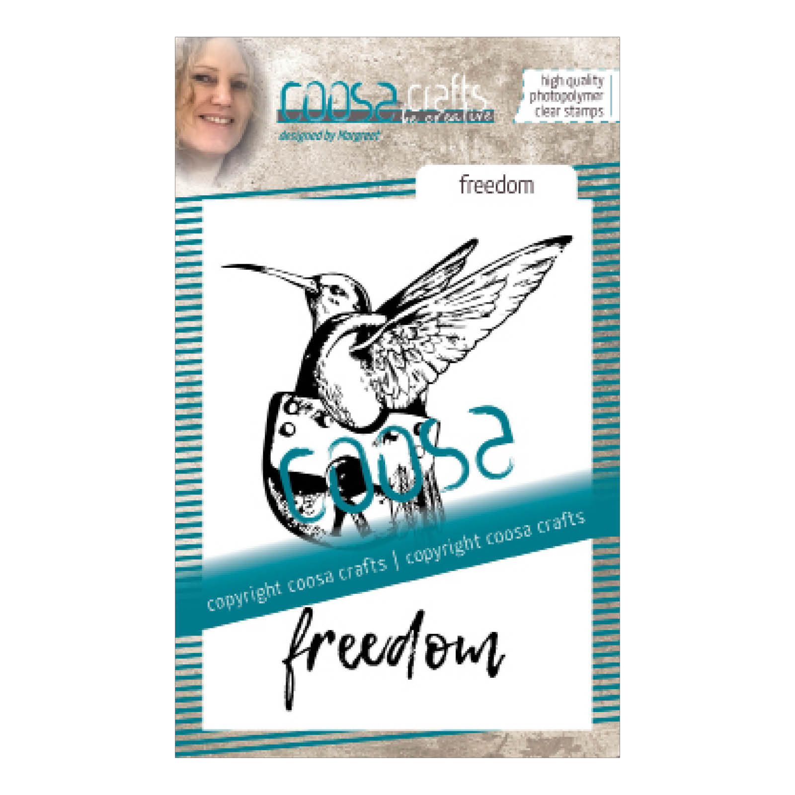 COOSA Crafts • Clear stamp Fusion #9 Freedom