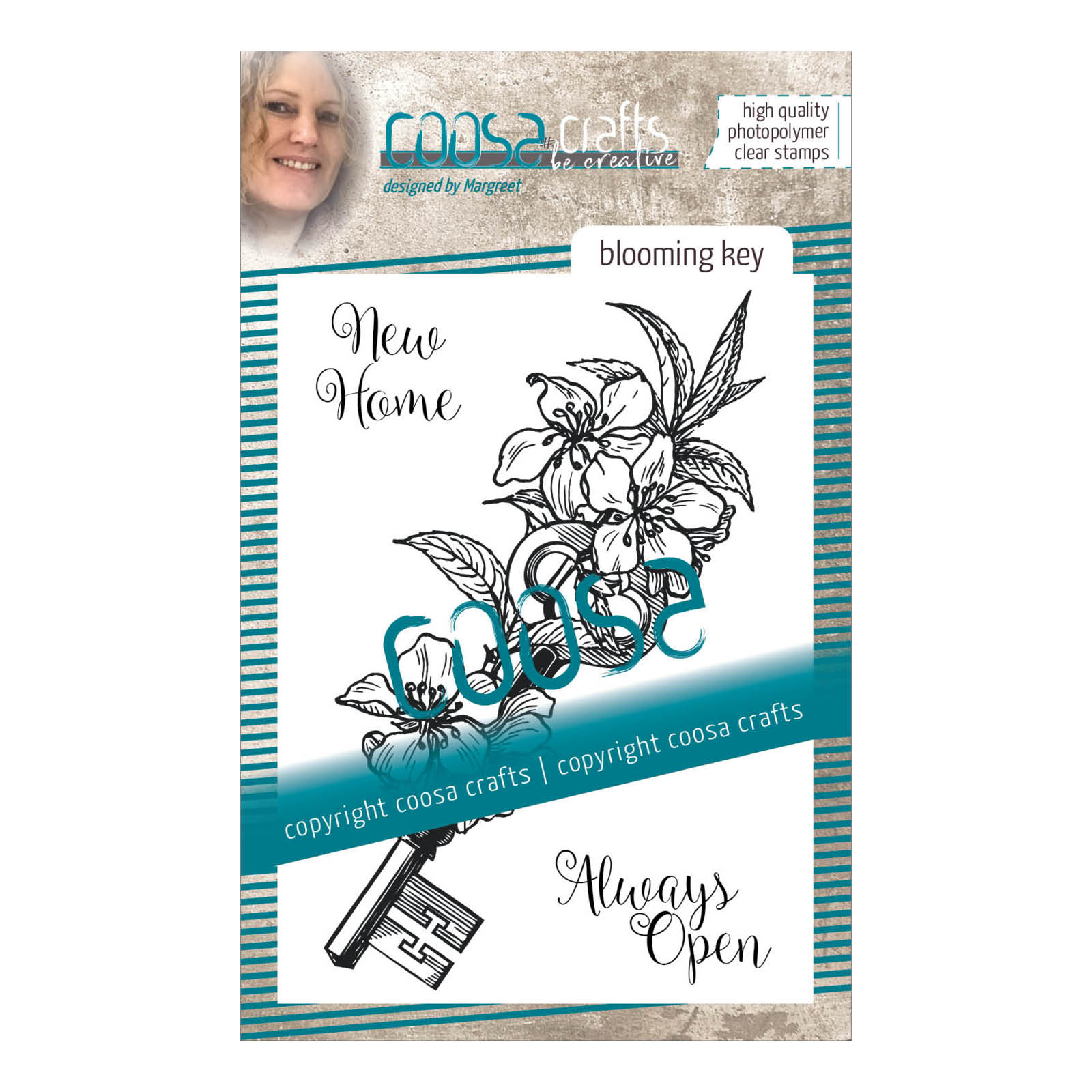 COOSA Crafts • Clear stamp Fusion #9 Blooming key