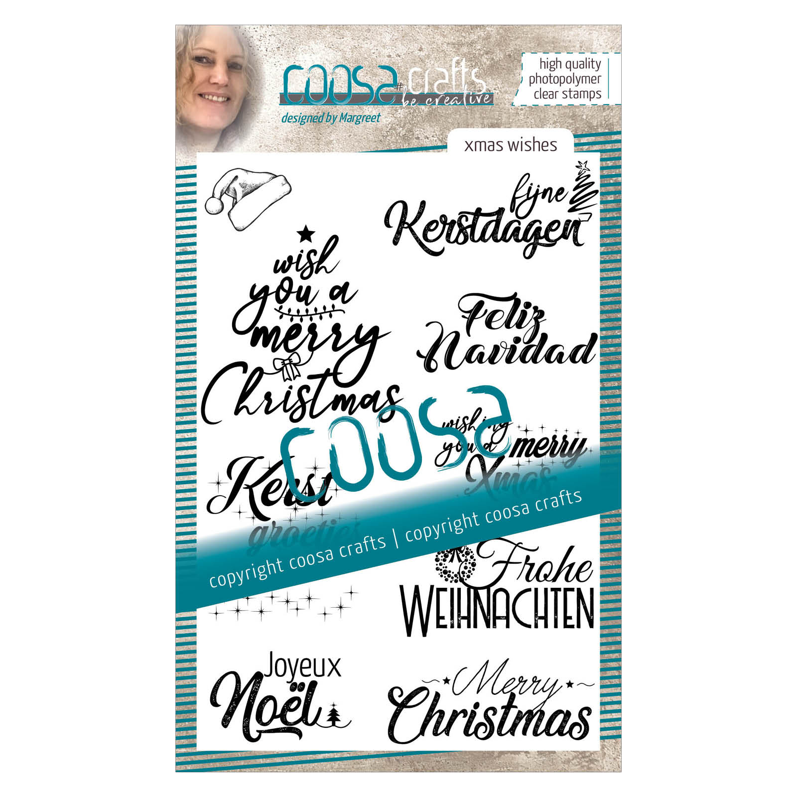 COOSA Crafts • Timbro in silicone #17 Xmas Wishes