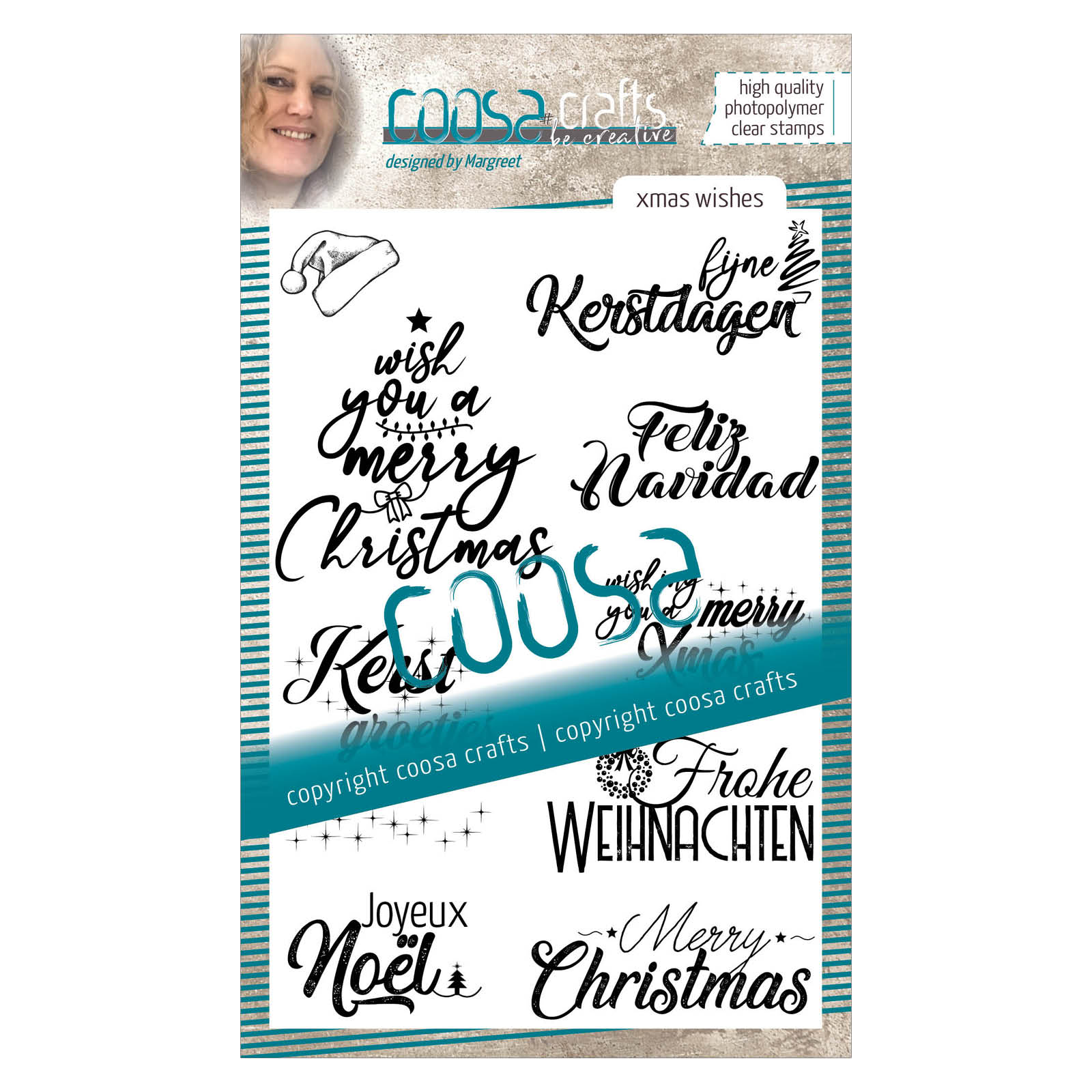COOSA Crafts • Tampon #17 Xmas Wishes