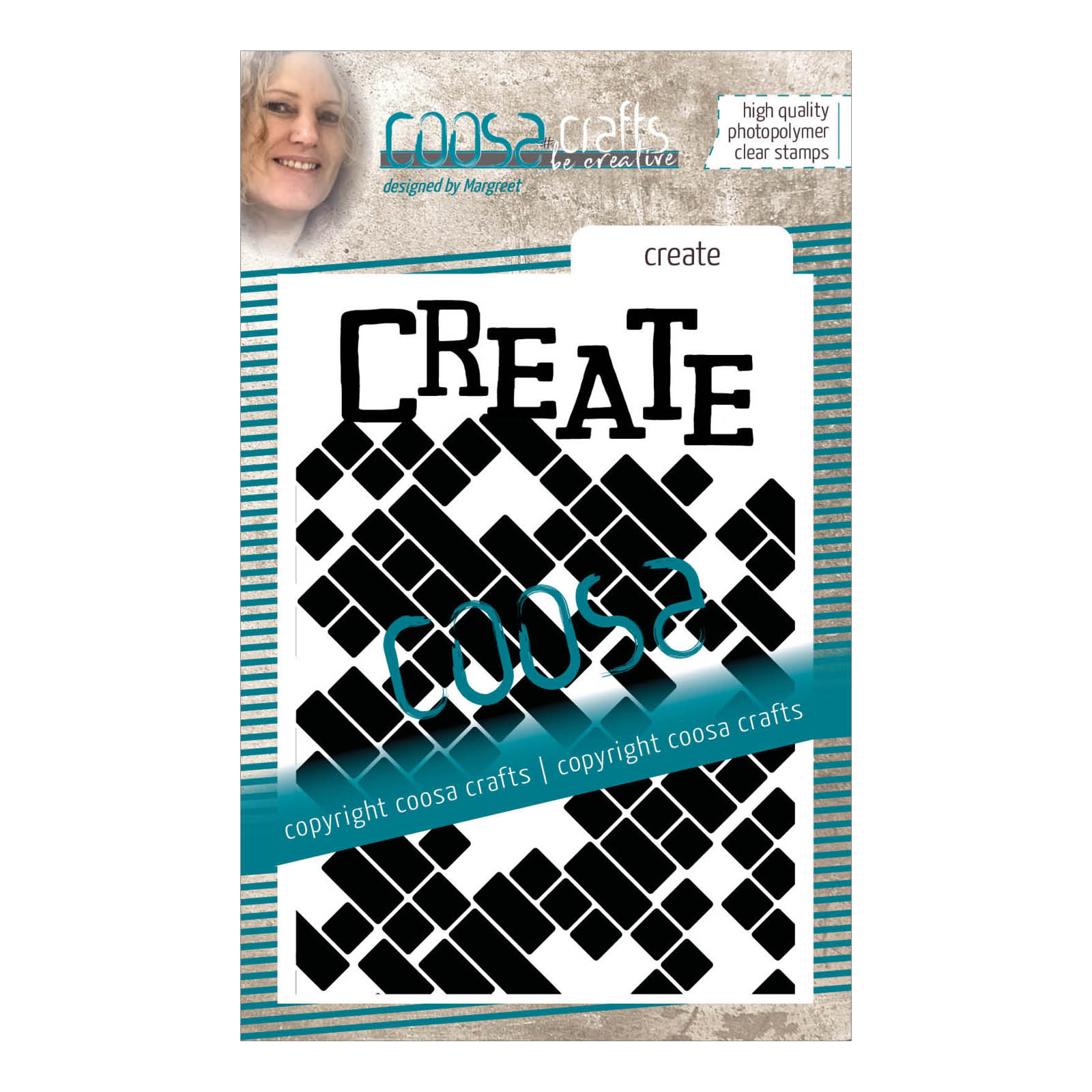 COOSA Crafts • Clear stamp #14 background Create
