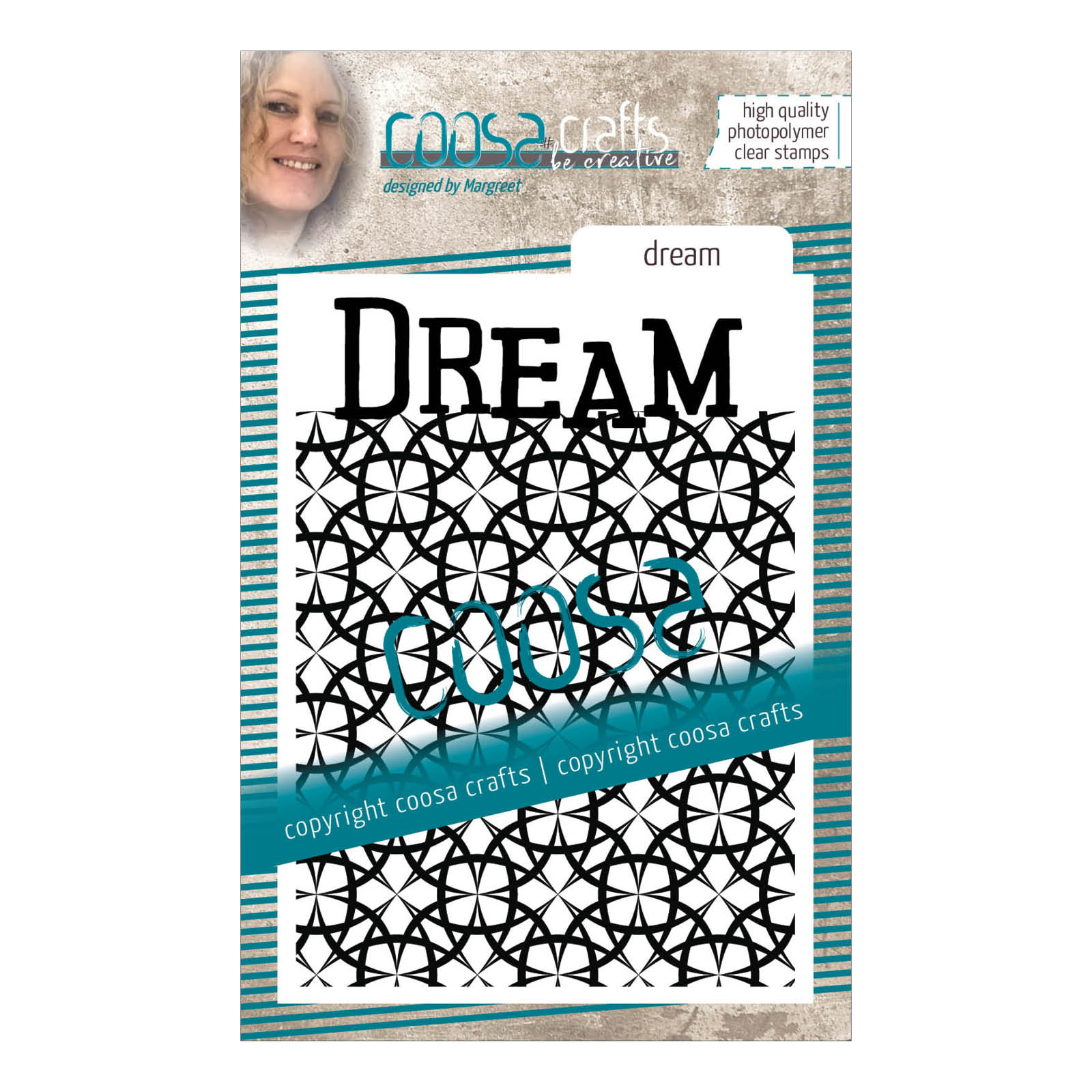 COOSA Crafts • Clear stamp #15 background Dream