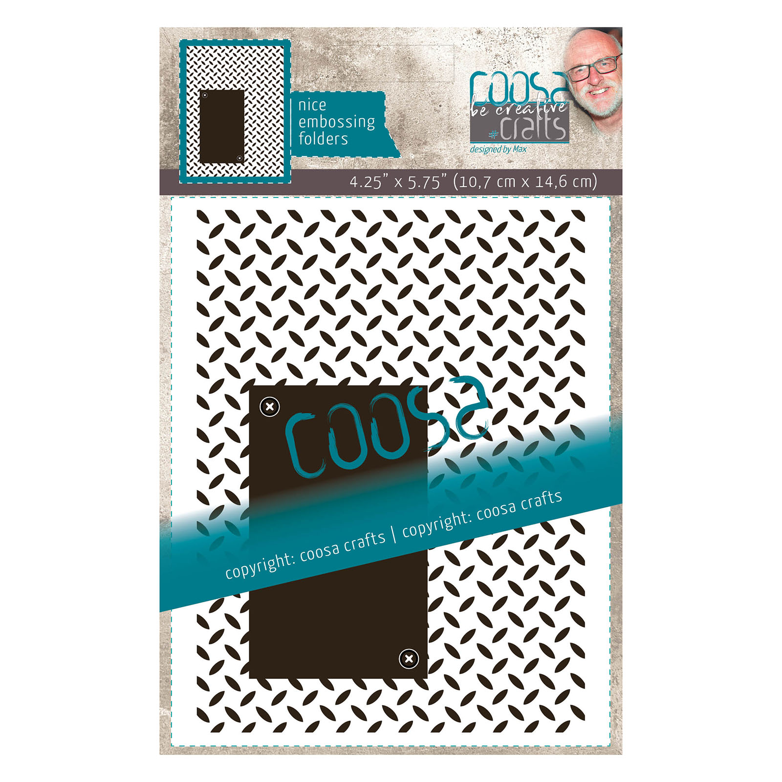 COOSA Crafts • Embossing folder Iron plate by Max