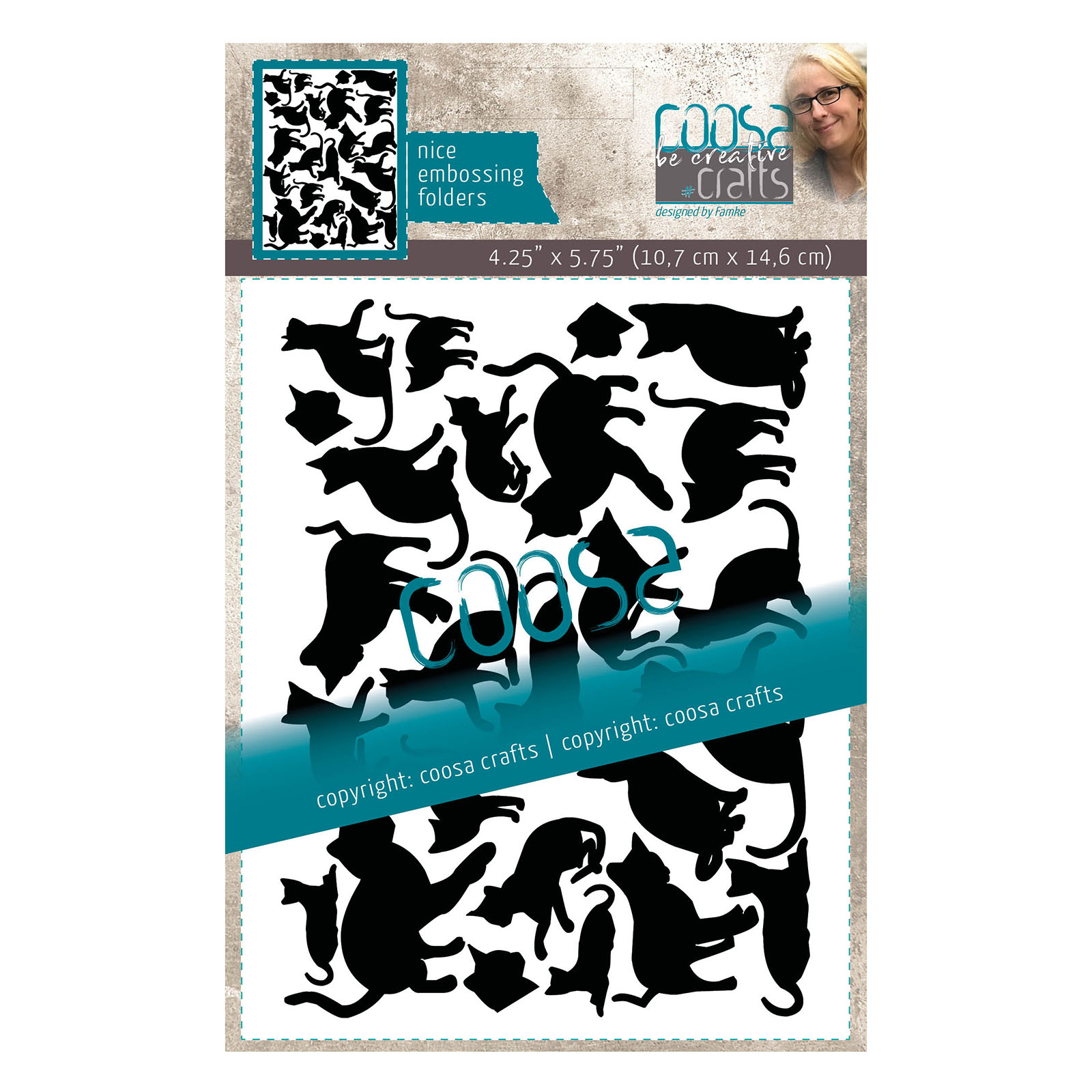 COOSA Crafts • Classeur de Gaufrage A4 Les chats by Famke