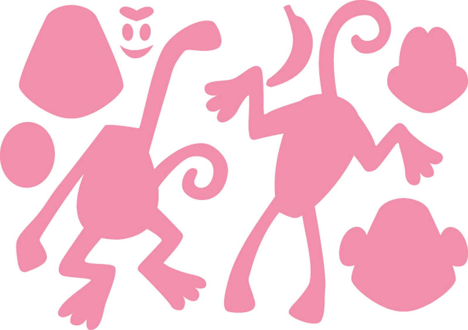 Marianne Design • Collectables cut- embosstencil Eline's Monkey