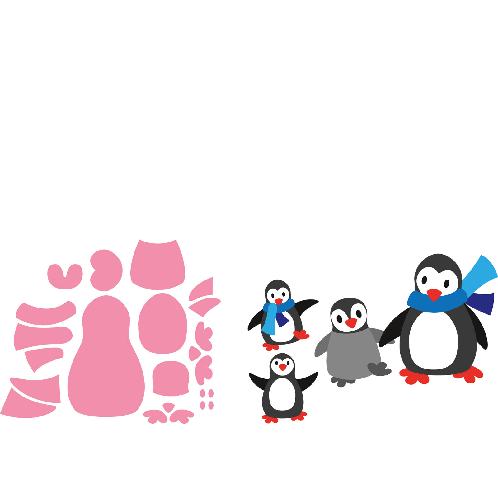 Marianne Design • Collectables Coupe- pochoir d'embossage Eline's Penguin