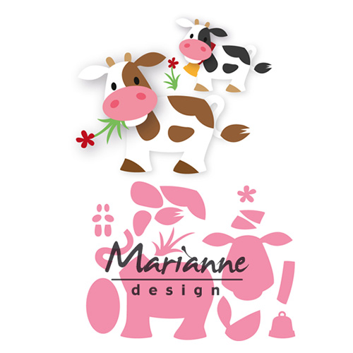 Marianne Design • Collectables Coupe- pochoir d'embossage Eline's Cow