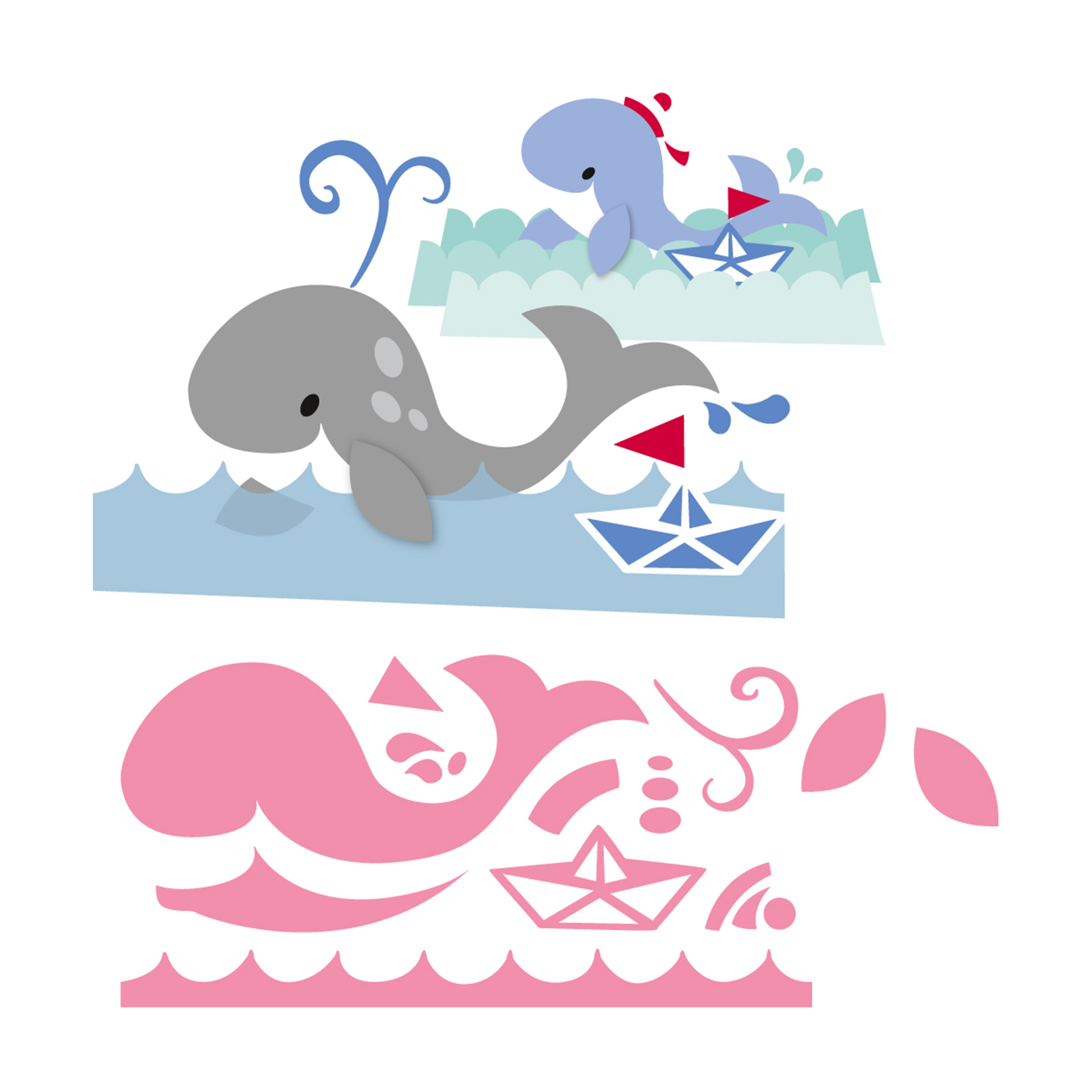 Marianne Design • Collectables snij- embosstencil Eline's Walvis