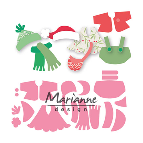 Marianne Design • Collectables cut- embosstencil Eline's Outfits