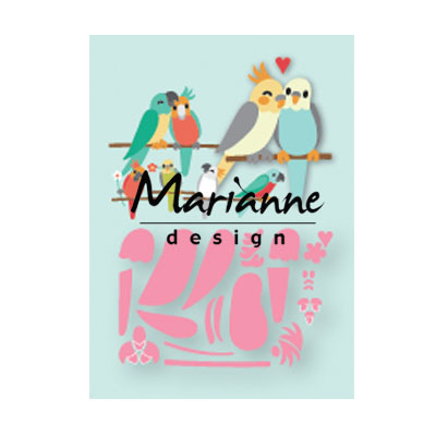 Marianne Design • Collectables Coupe- pochoir d'embossage Eline's Birds