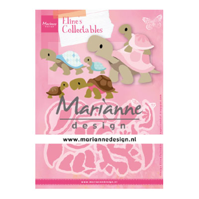 Marianne Design • Collectables Coupe- pochoir d'embossage Eline's Turtles