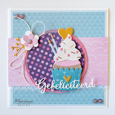 Marianne Design • Collectables snij- embosstencil Cupcakes b