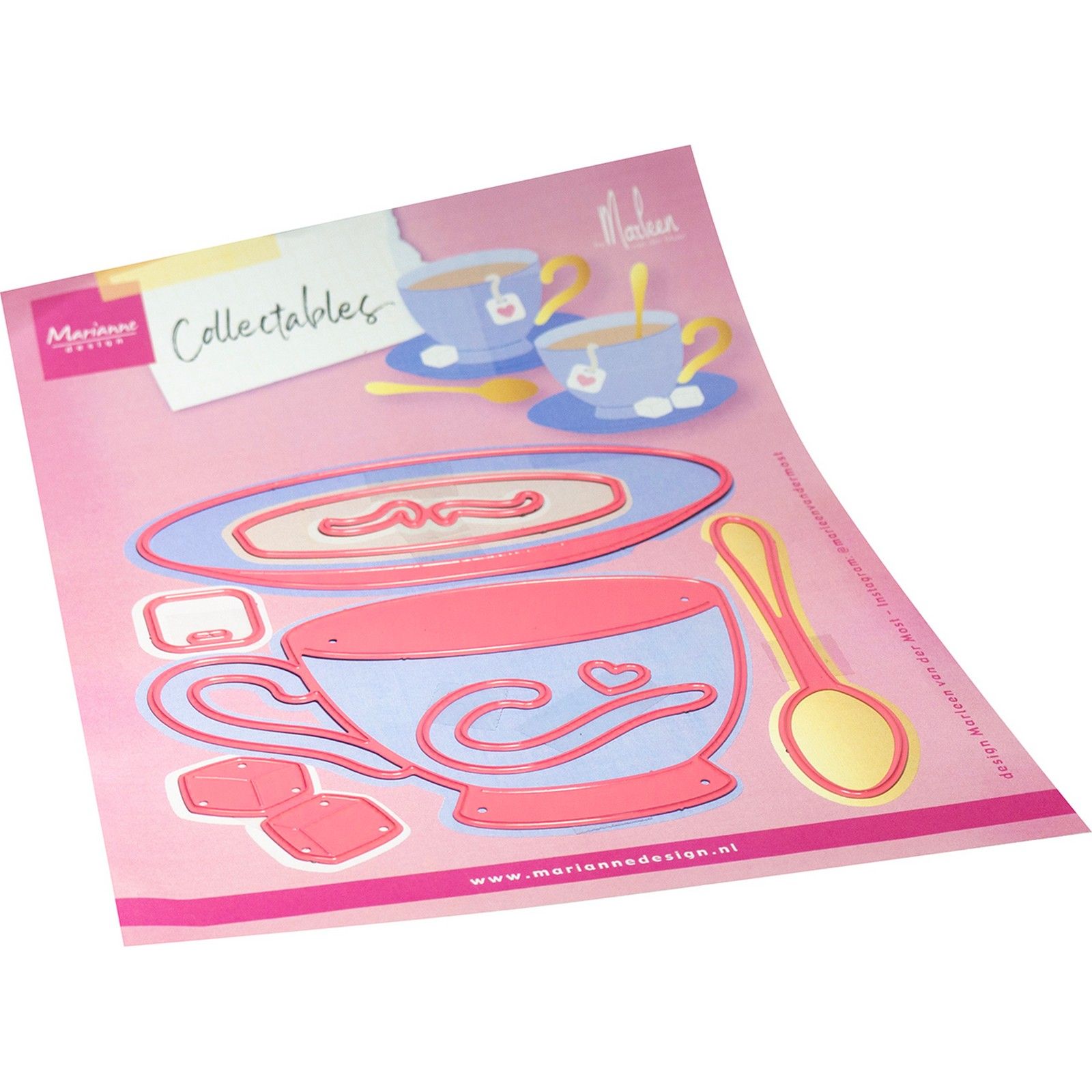 Marianne Design • Collectables Cup & saucer by Marleen 150x210mm