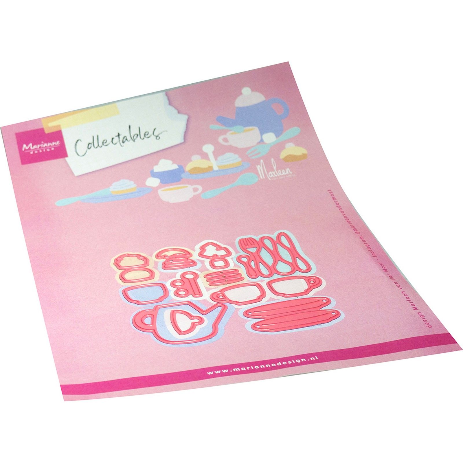 Marianne Design • Collectables Tea set by Marleen 150x210mm