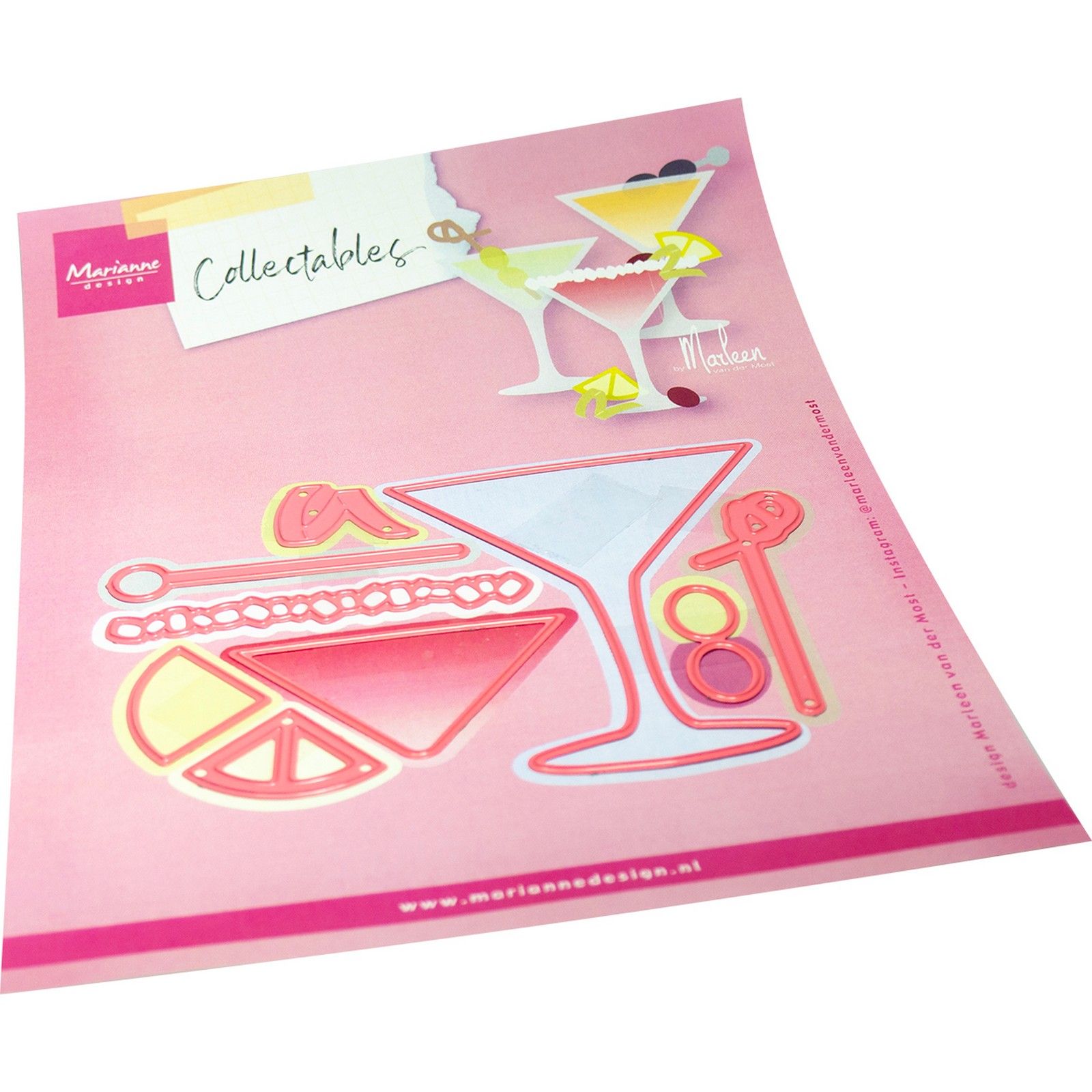 Marianne Design • Collectables Martini glass by Marleen