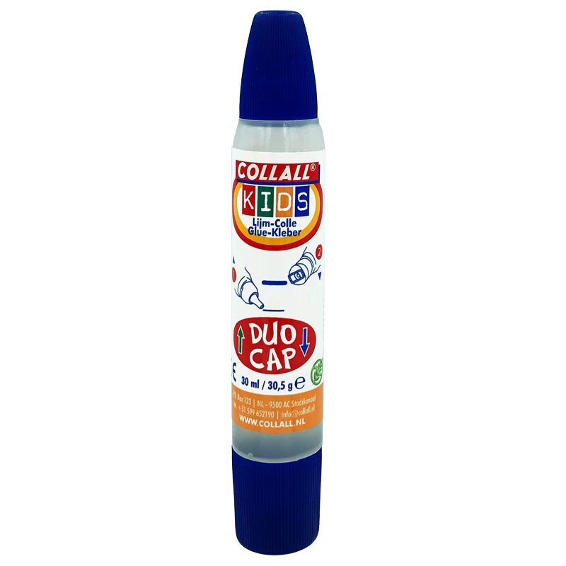 Collall • Children's glue pen duo-cap Transparent 30ml