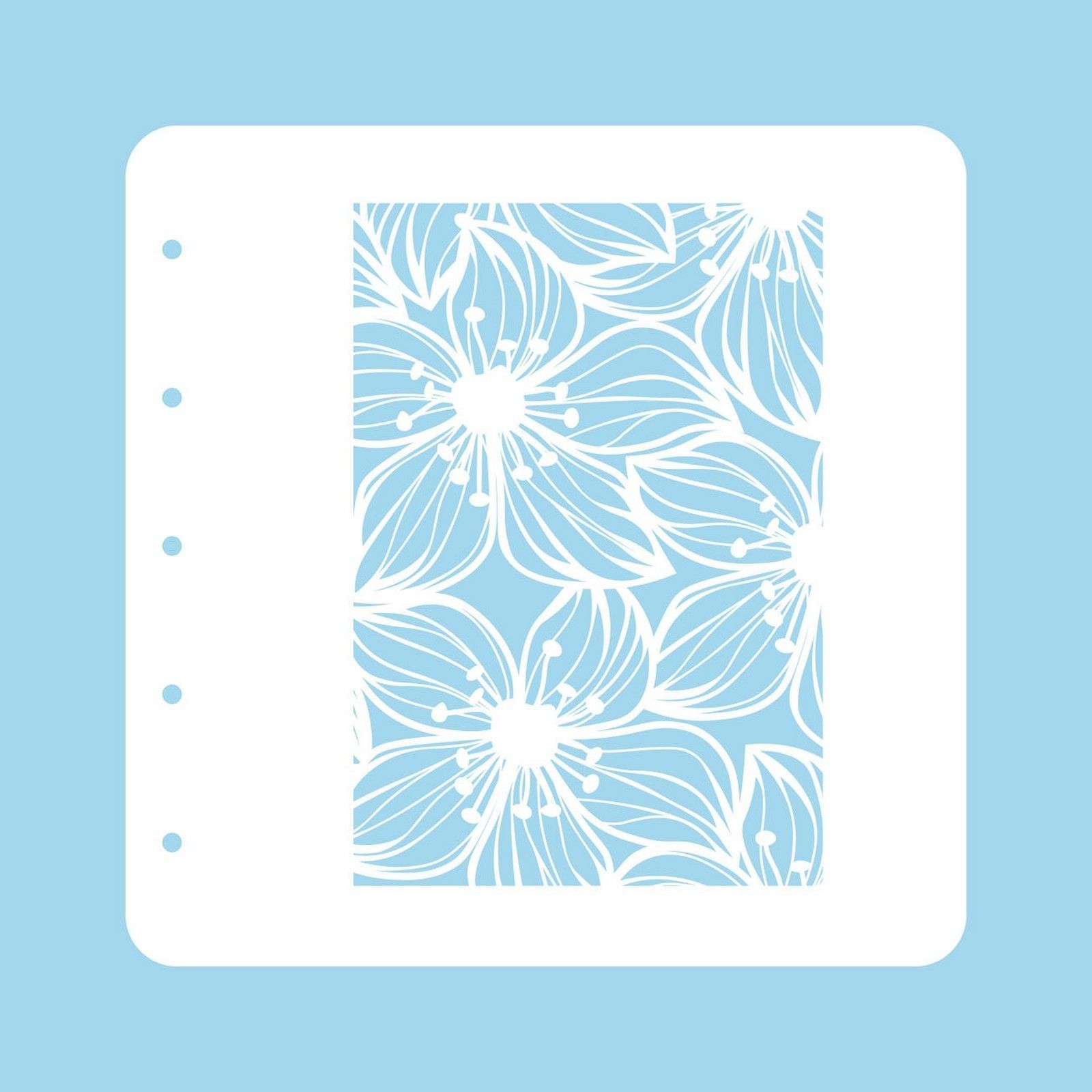 Nellie's Choice • Flowers A6 Stencil for Magnetic Colour Set Flower-2