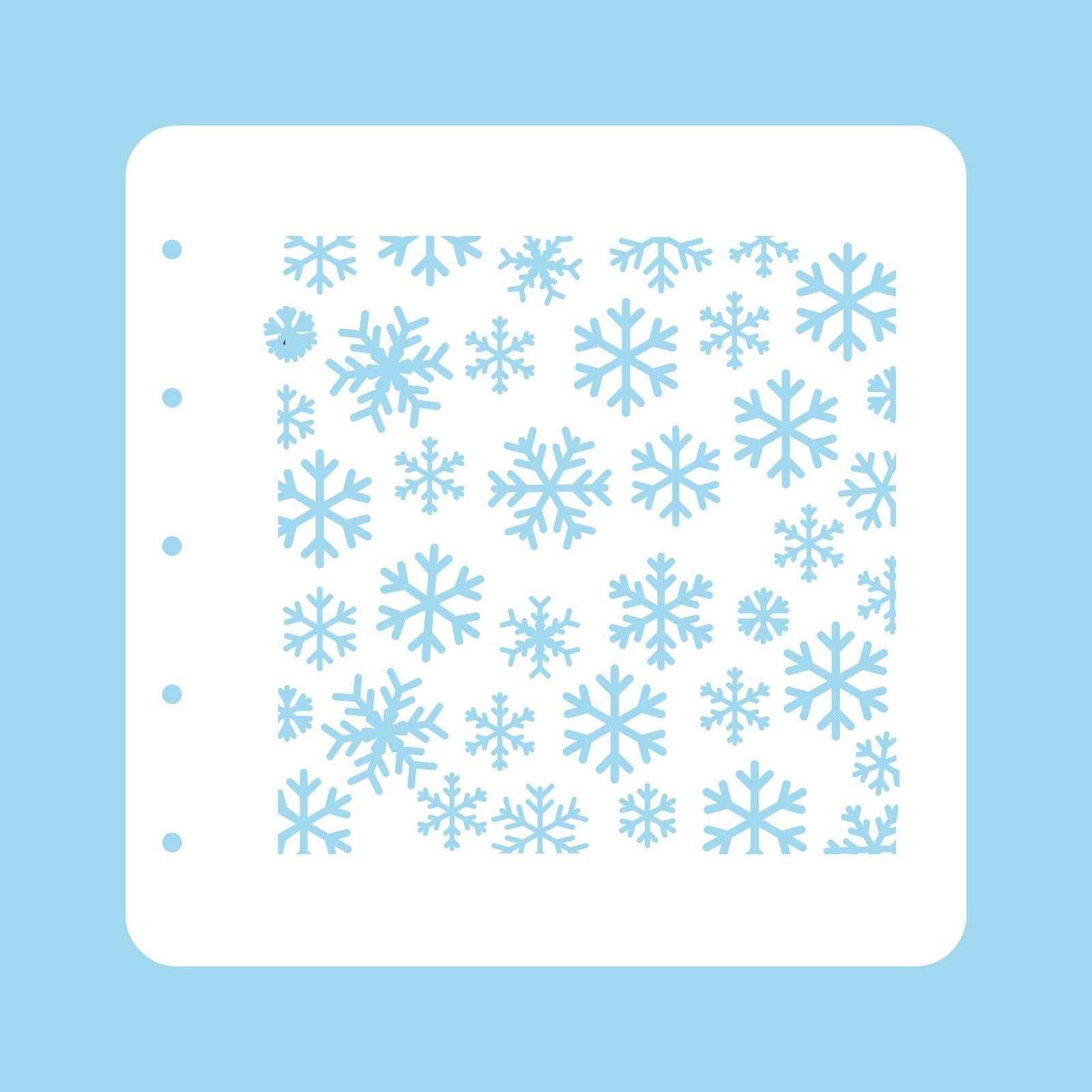 Nellie's Choice • Christmas Time A6 Stencils Snowflakes