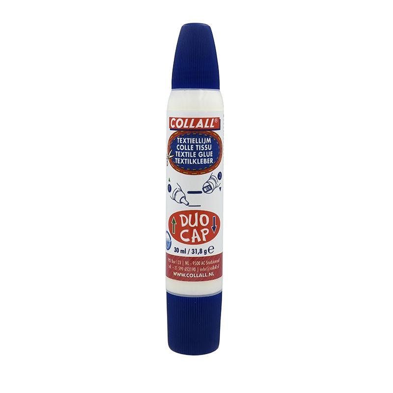Collall • Duo-cap fabric glue pen White 30ml