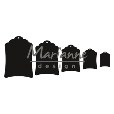 Marianne Design • Craftables cut- embosstencil Labels