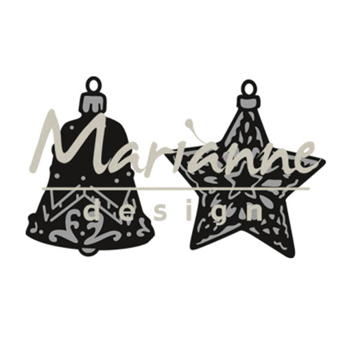 Marianne Design • Craftables plantilla de corte para embossing Tiny's ornaments Star & Bell