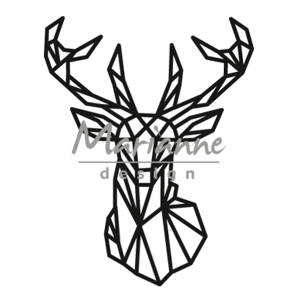 Marianne Design • Craftables plantilla de corte para embossing Geometric deer