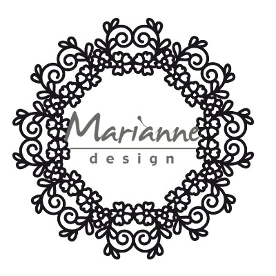 Marianne Design • Craftables cut- embosstencil Floral doily