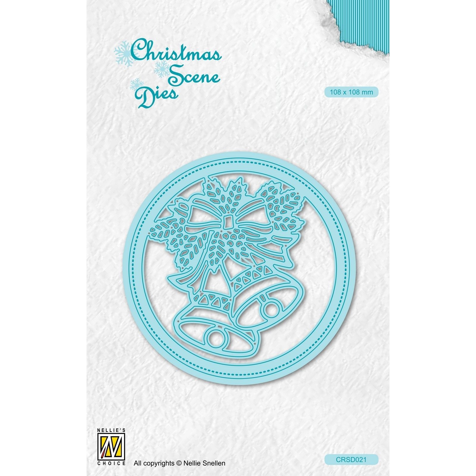 Nellie's Choice • Christmas Scene Dies Round Frame Christmas Bells