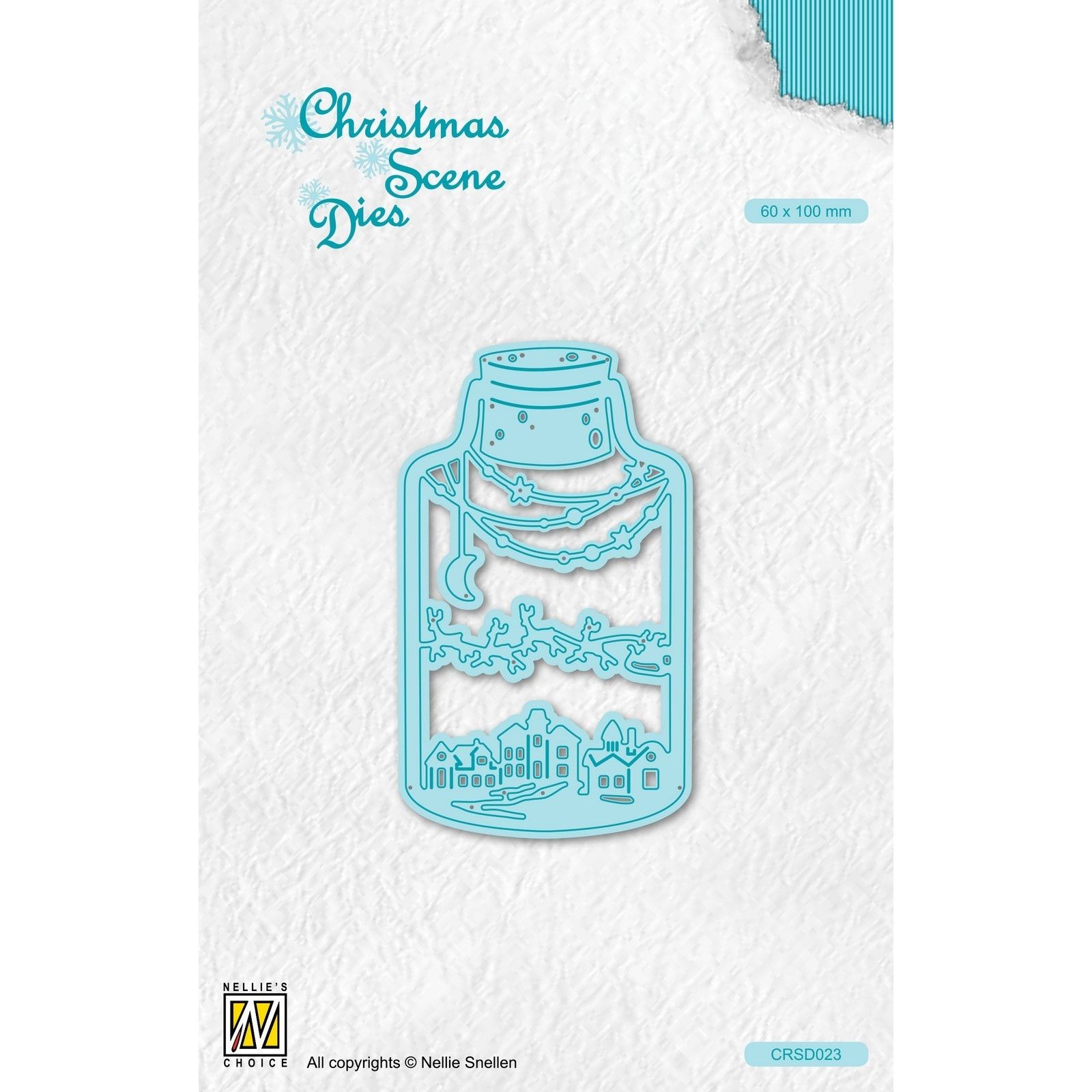 Nellie's Choice • Christmas Scene Dies Wintery Scene in Bottle