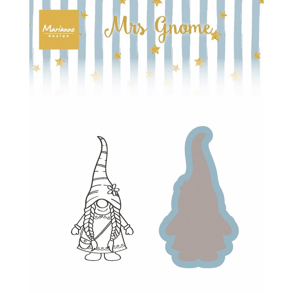 Marianne Design • Stamp & Die Set Mrs Gnome
