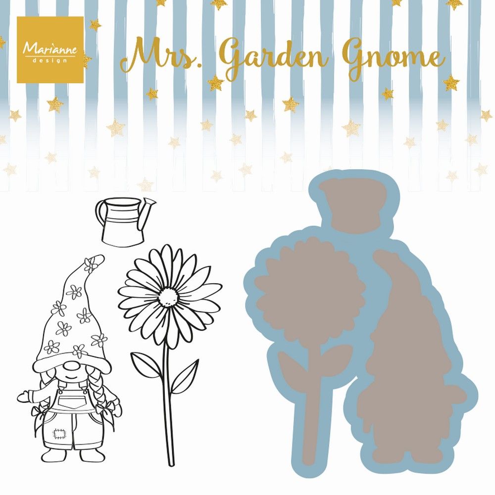 Marianne Design • Stamp & Die Set Mrs. Garden Gnome