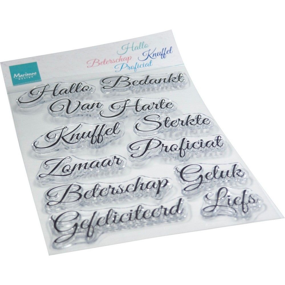 Marianne Design • Clear Stamps & Dies Elegante Wensen