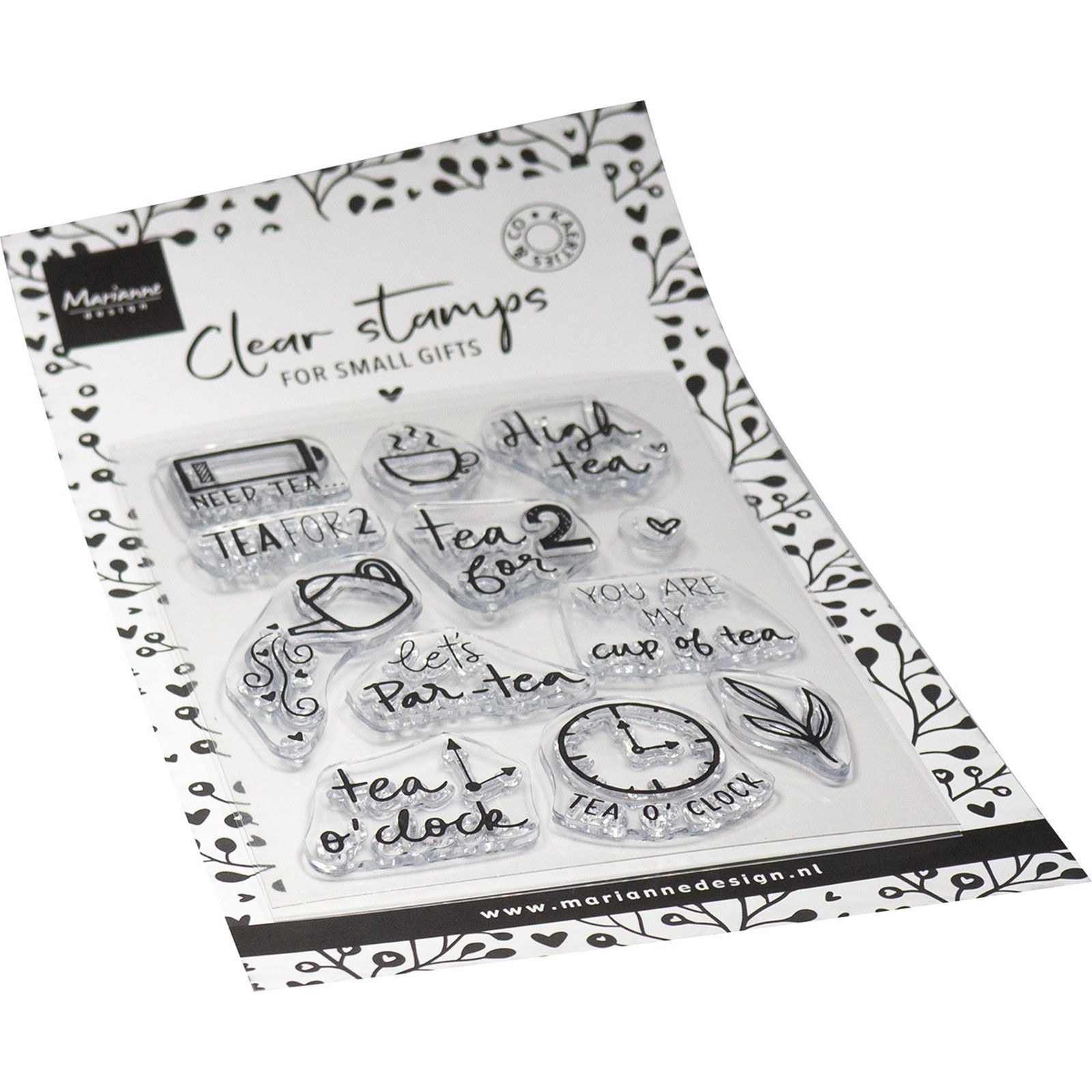 Marianne Design • Stempels Time for tea 102x180mm