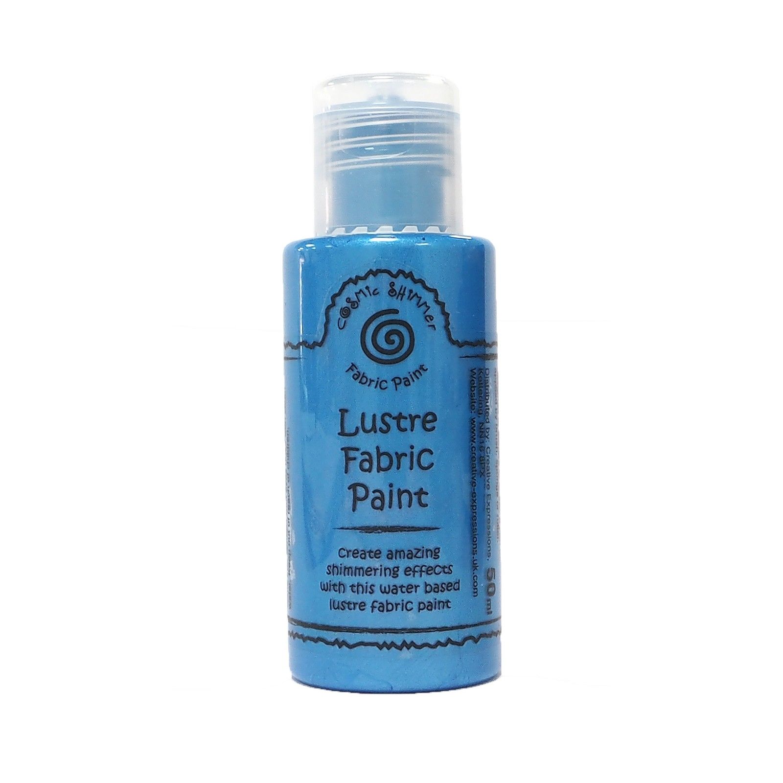 Cosmic Shimmer • Fabric Lustre Paint Atlantic Blue 50ml