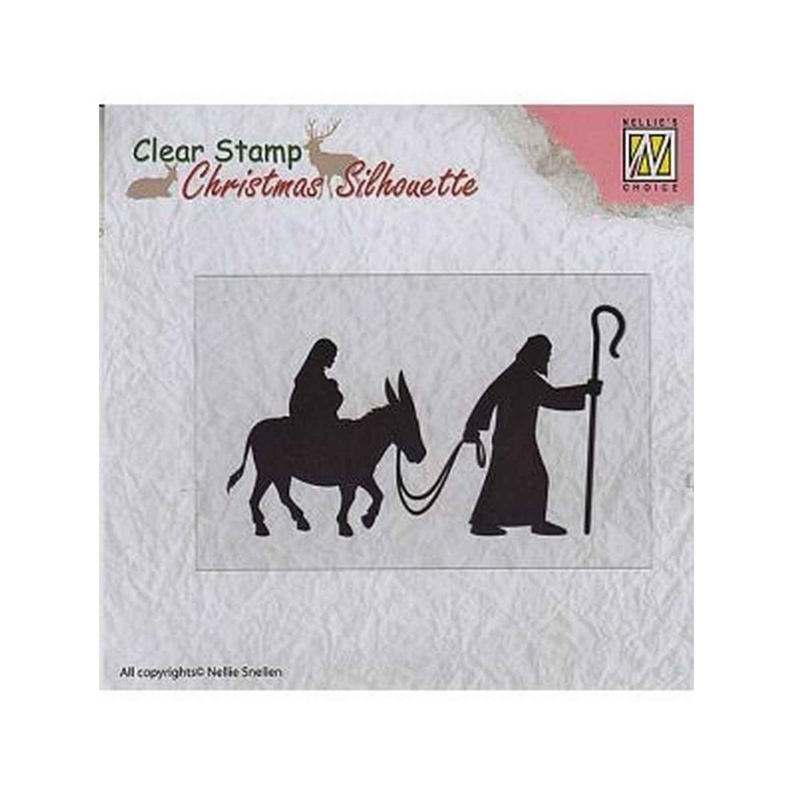 Nellie's Choice • Christmas Silhouettes Clear Stempel Nativity