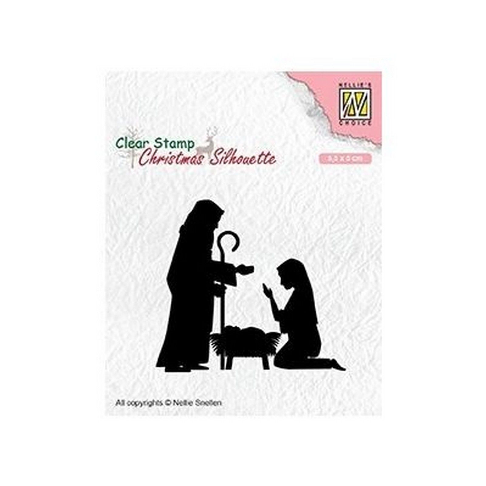 Nellie's Choice • Christmas Silhouettes Clear Stamps Nativity-2 (5,5 x 5cm)