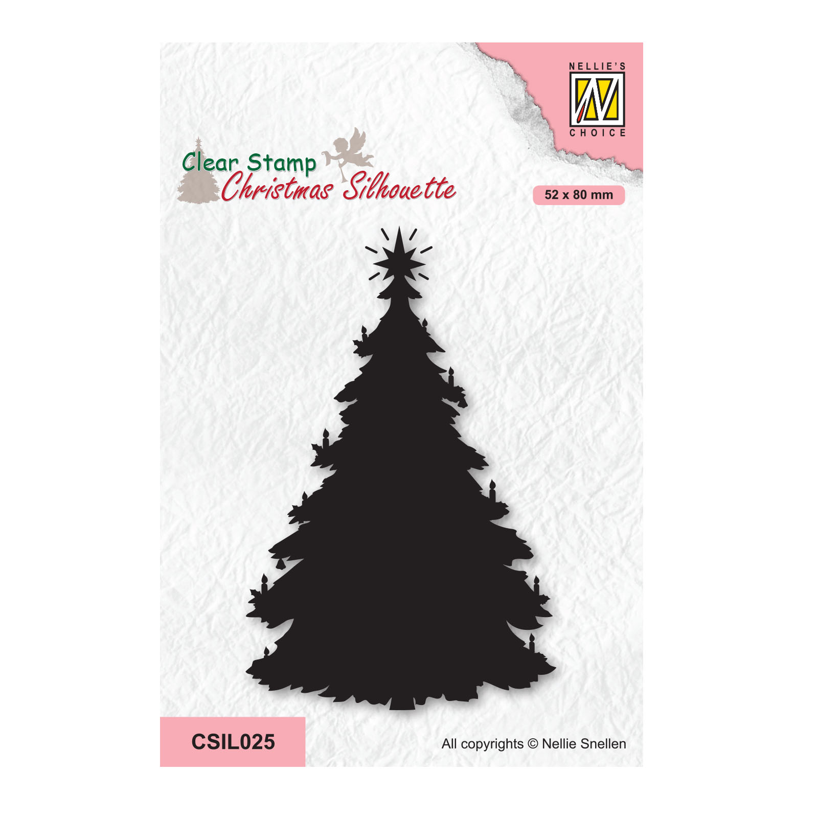 Nellie's Choice • Christmas Silhouettes Clear Stamps Christmas Tree