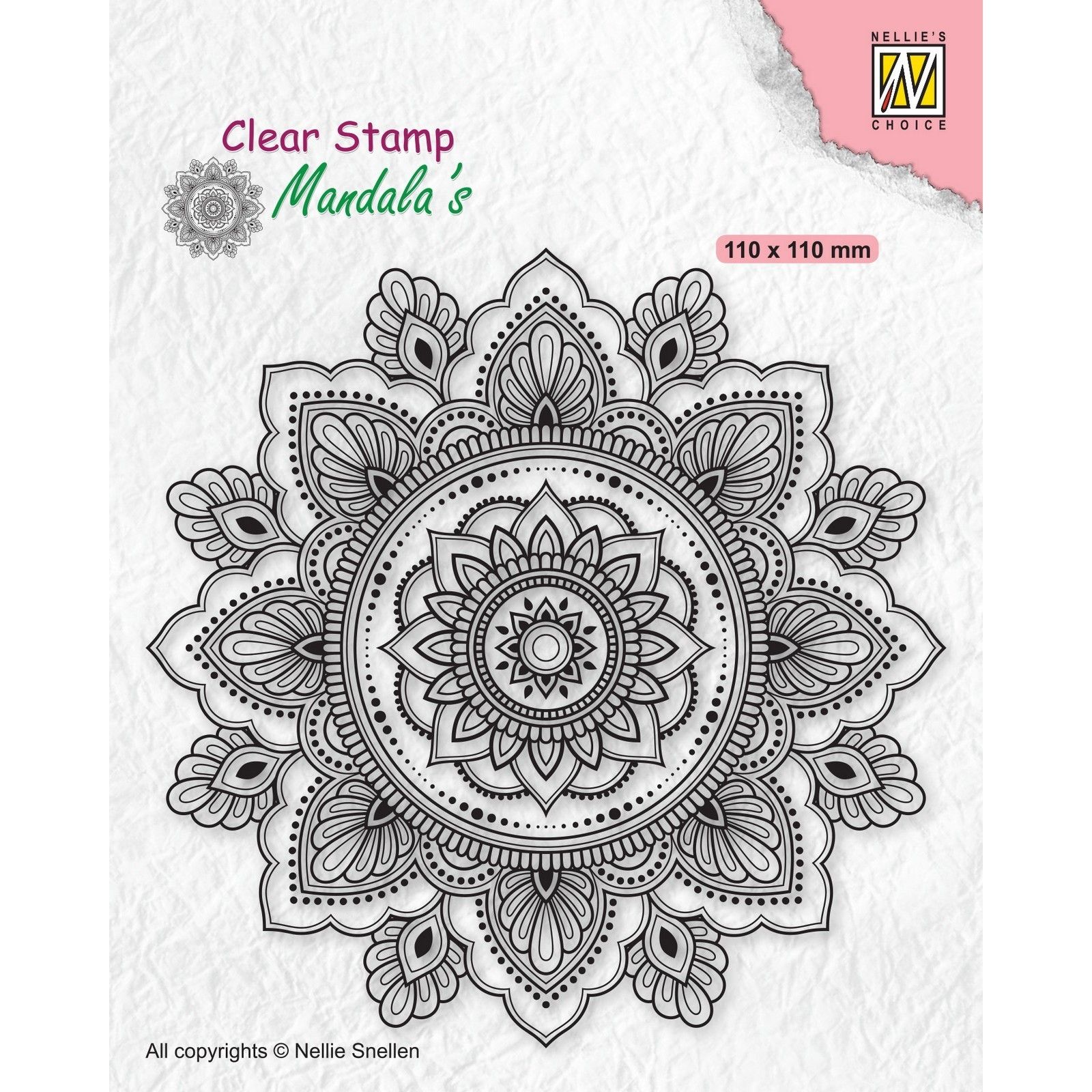 Nellie's Choice • Mandala's Clear Stamps Mandala Sunflower