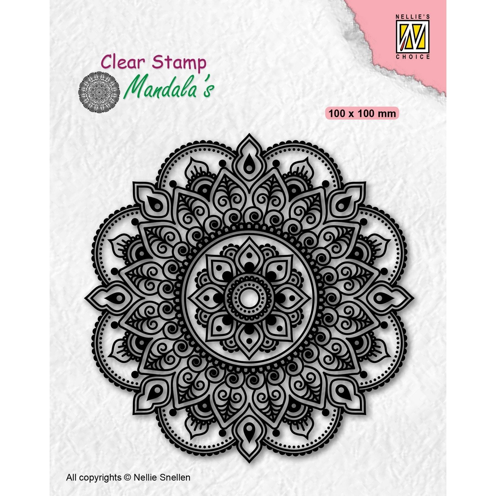 Nellie's Choice • Mandala's Silikonstempeln Mandala Fantasy Flower