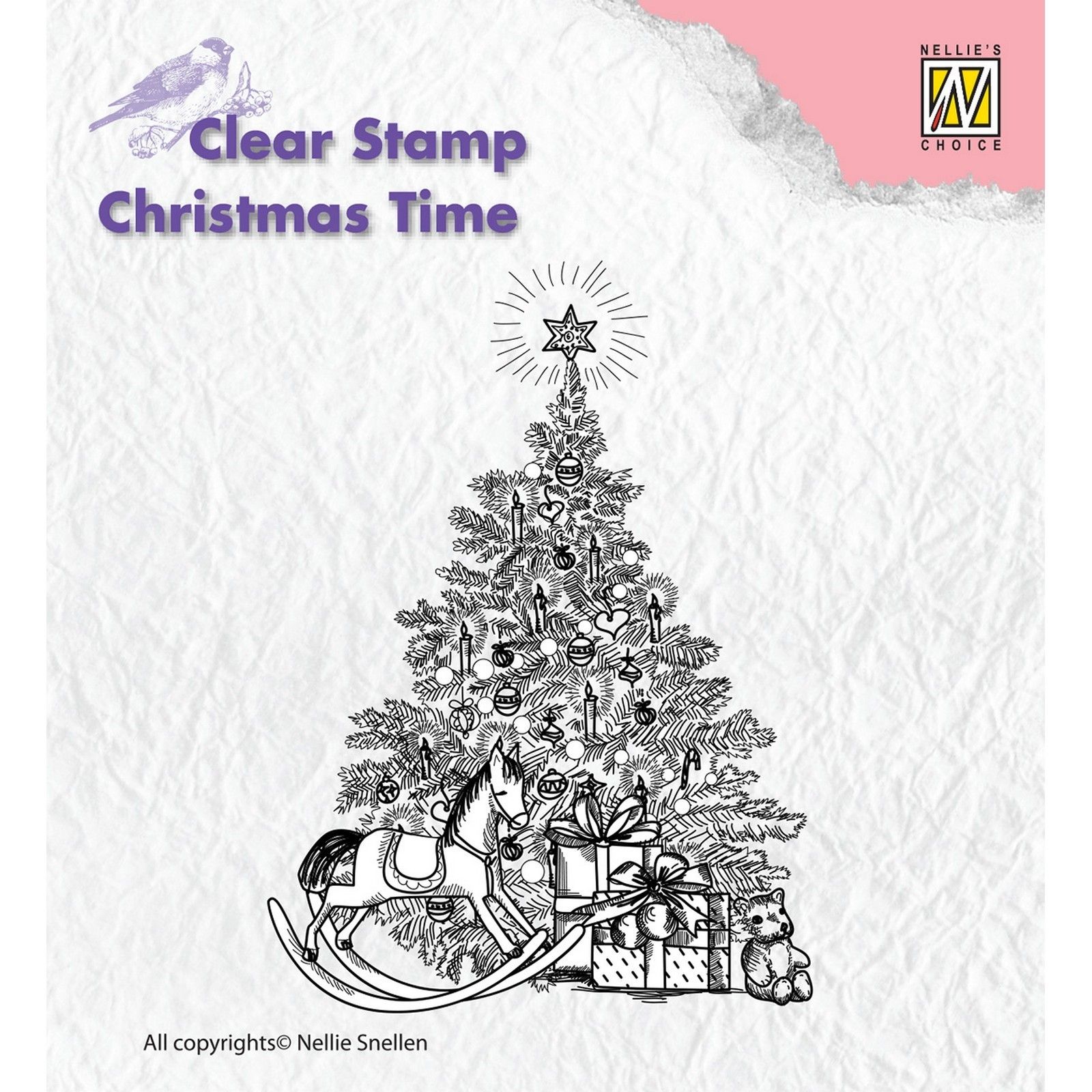 Nellie's Choice • Christmas Time Clear Stamps Christmas Tree With Gifts