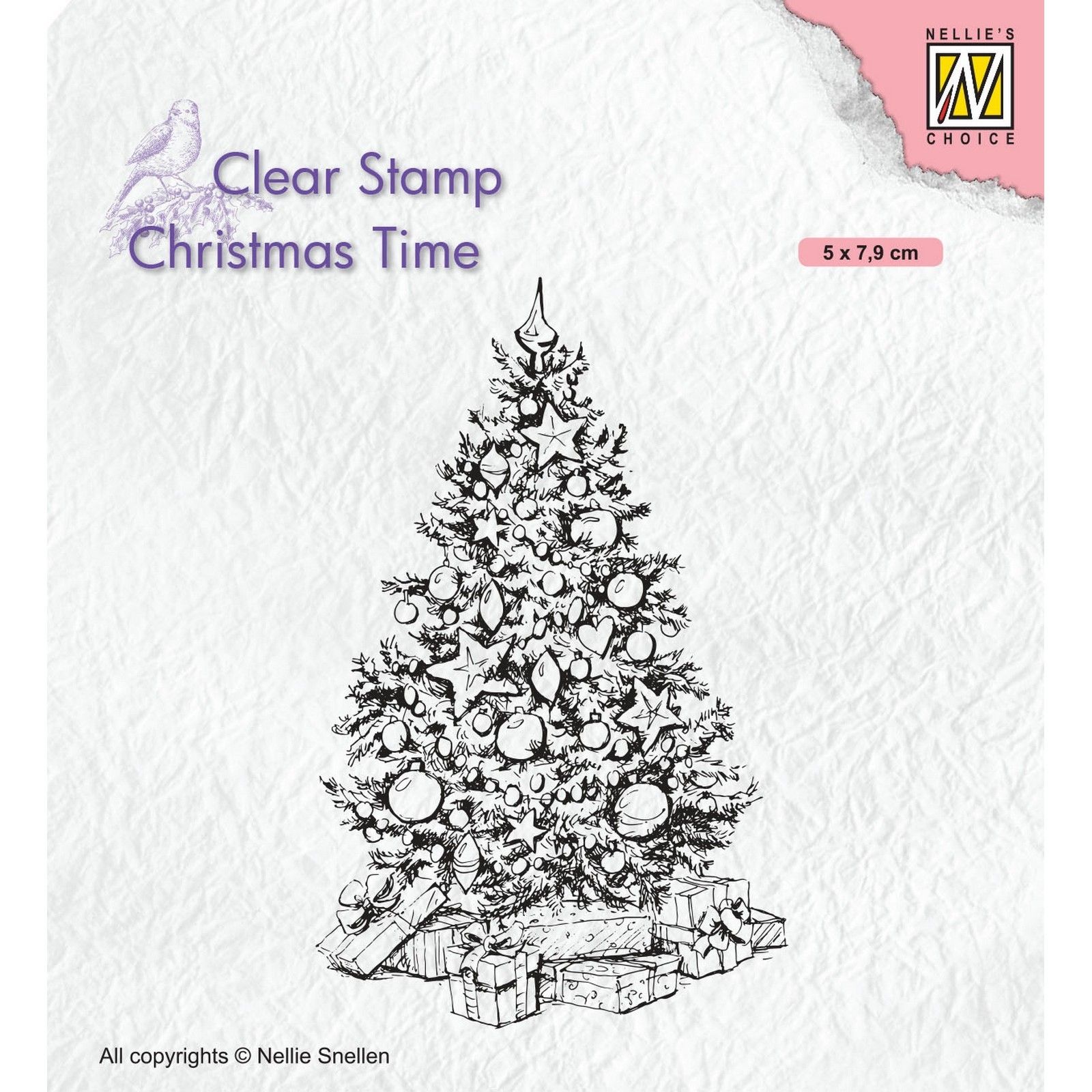 Nellie's Choice • Christmas Time Clear Stamps Christmas Tree (50x79cm)