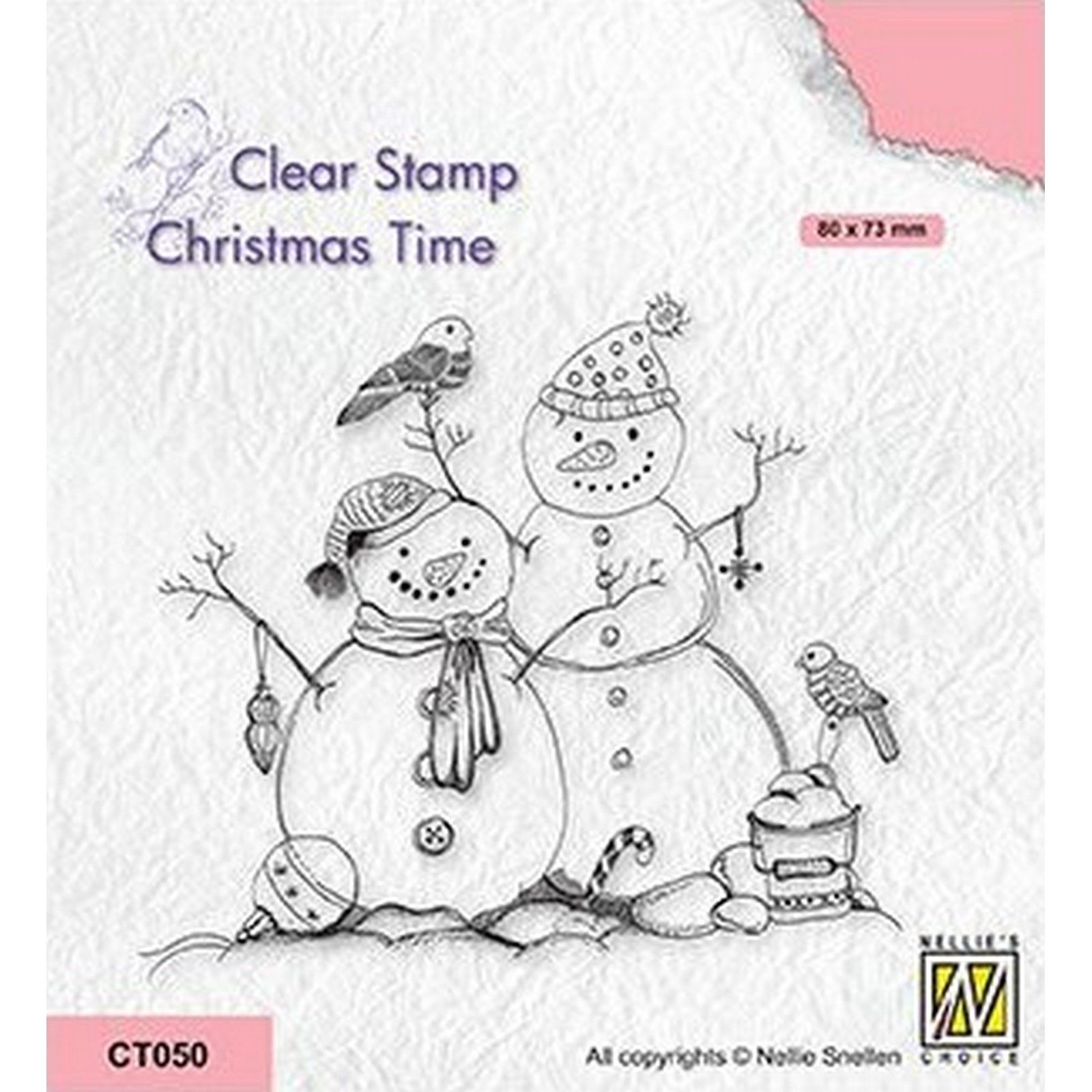 Nellie's Choice • Christmas Time Clear Stamps Snowmen