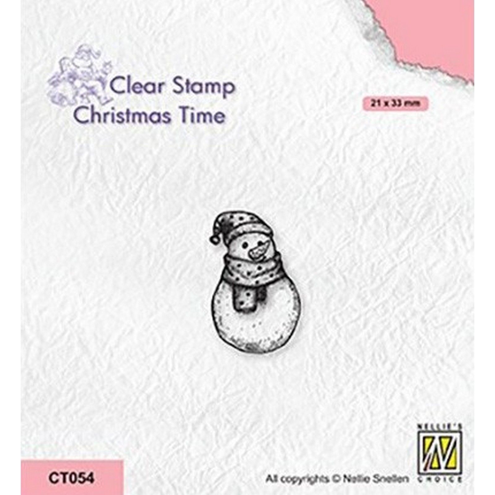 Nellie's Choice • Christmas Time Clear Stamps Snowman-2