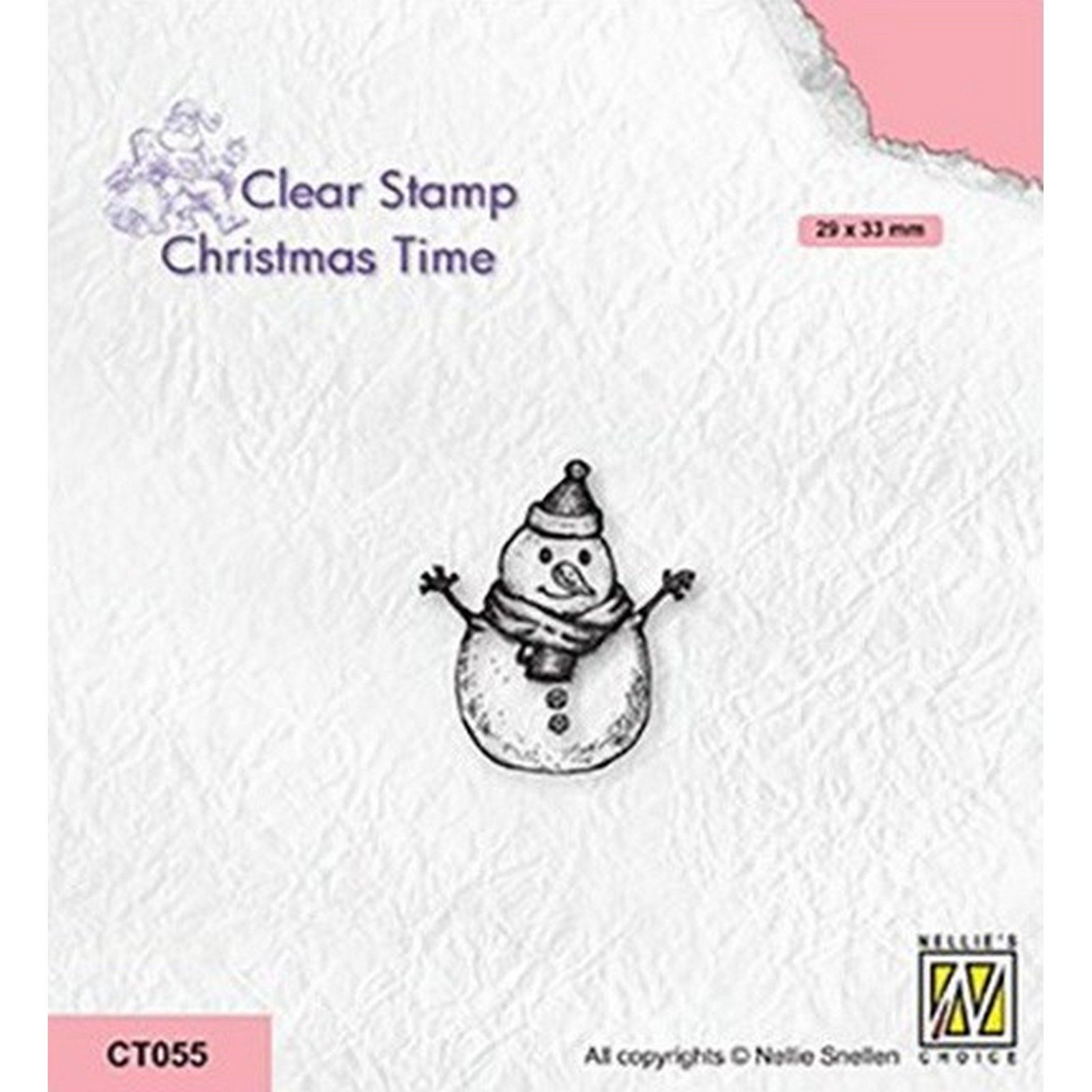 Nellie's Choice • Christmas Time Clear Stamps Snowman-3