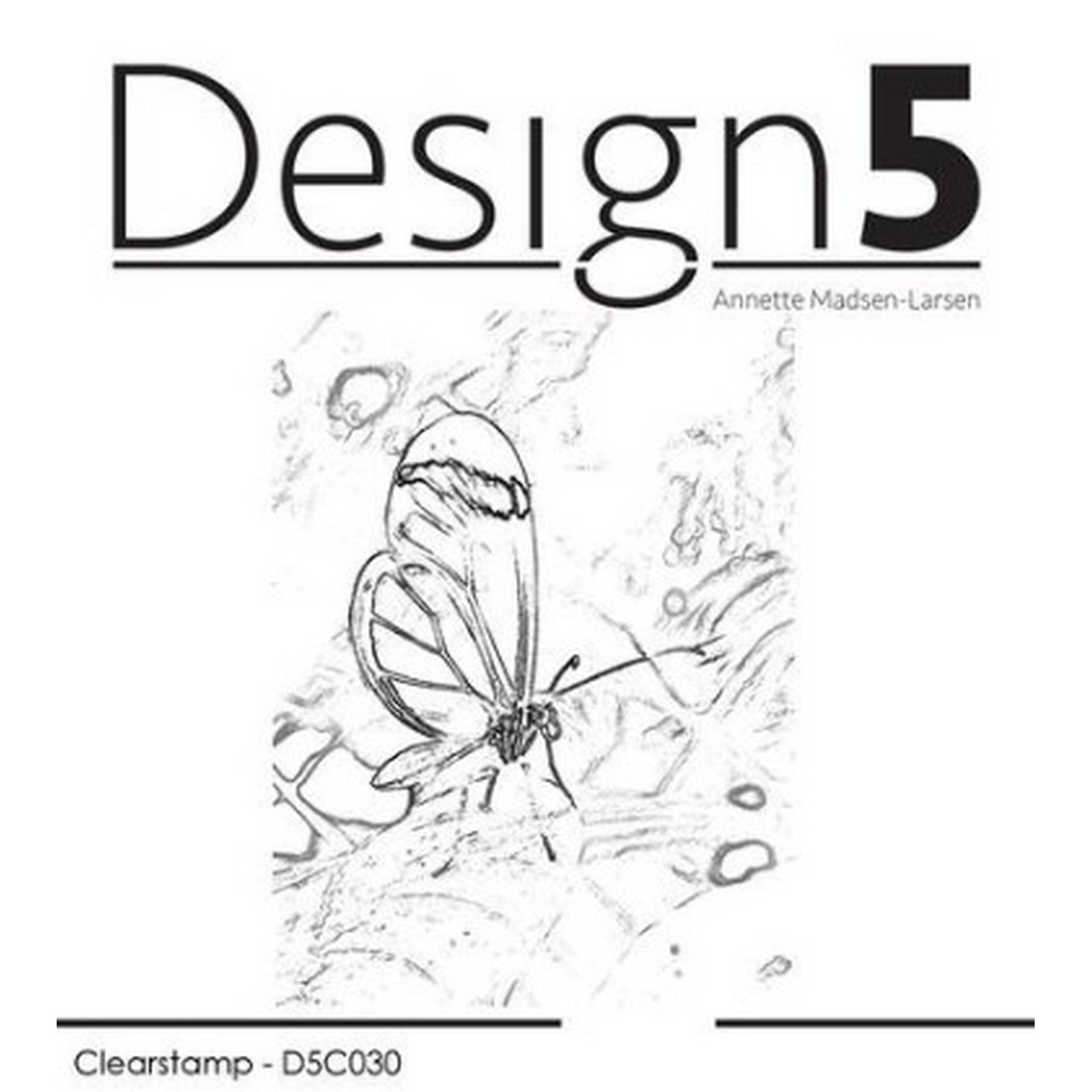 Design5 clearstamp "Mixed Media - Glass Wing" D5C030 80x49mm