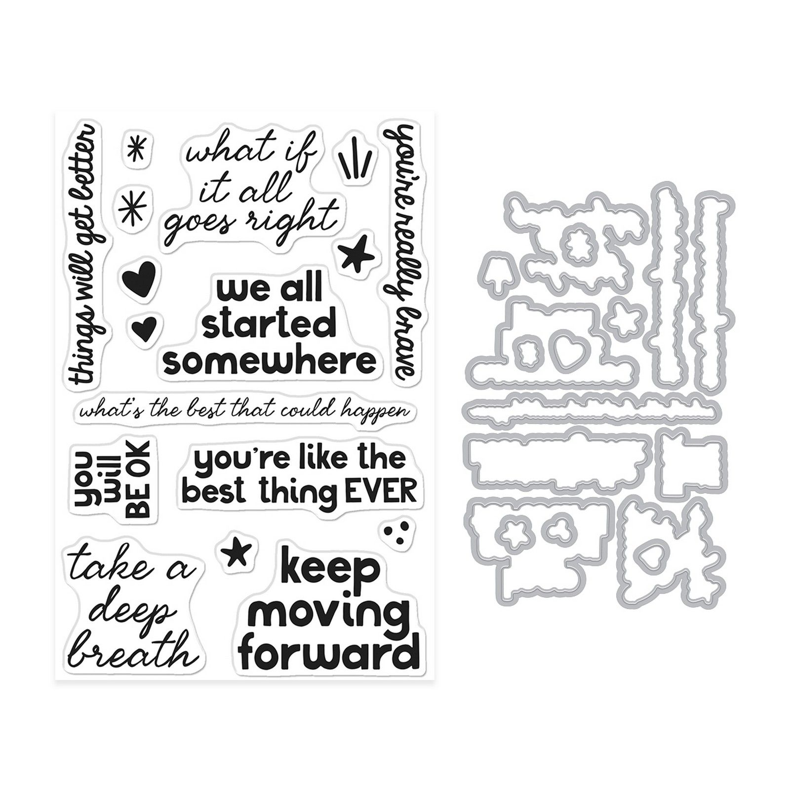 Hero Arts • What A Ride Stamp & Cut We All Started Somewhere 34pcs