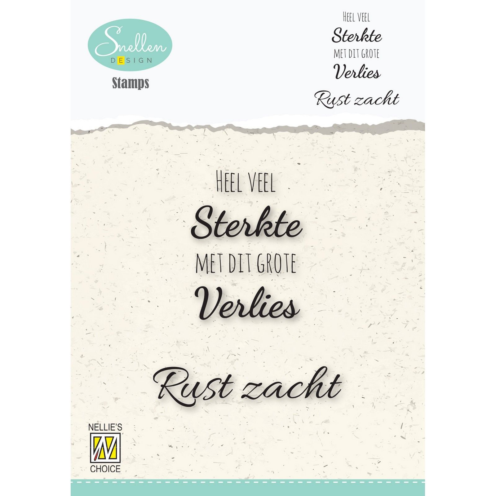 Nellie's Choice • Clear Stempel Nederlands Condoleance Teksten Nr. 1
